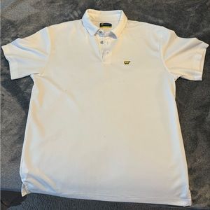 JACK NICKLAUS Men's Solid Textured Golf Polo White Size: Medium